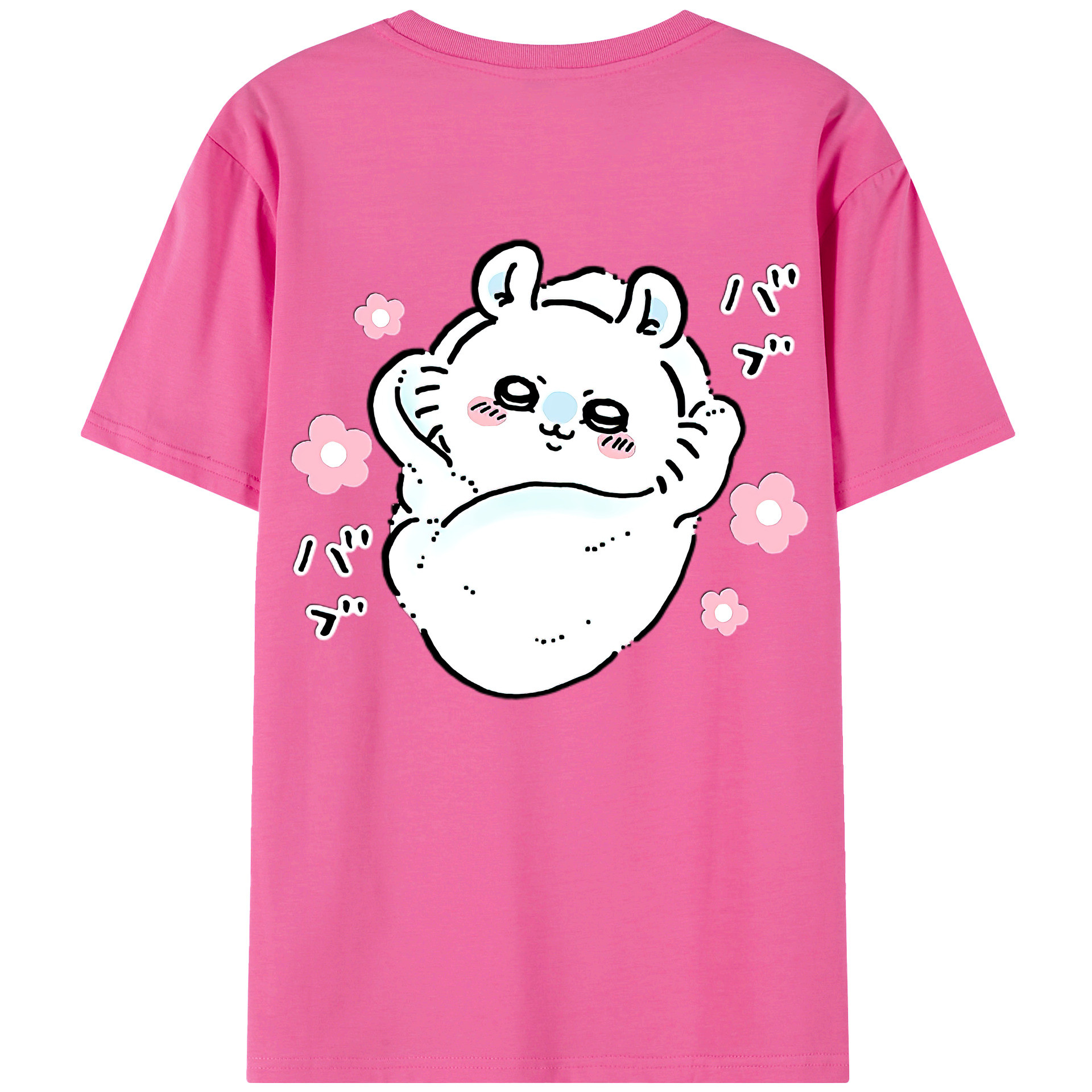 （画像用） ちいかわ モモンガ Chii-kawa Momonga レディース半袖Tシャツ(バックプリント)